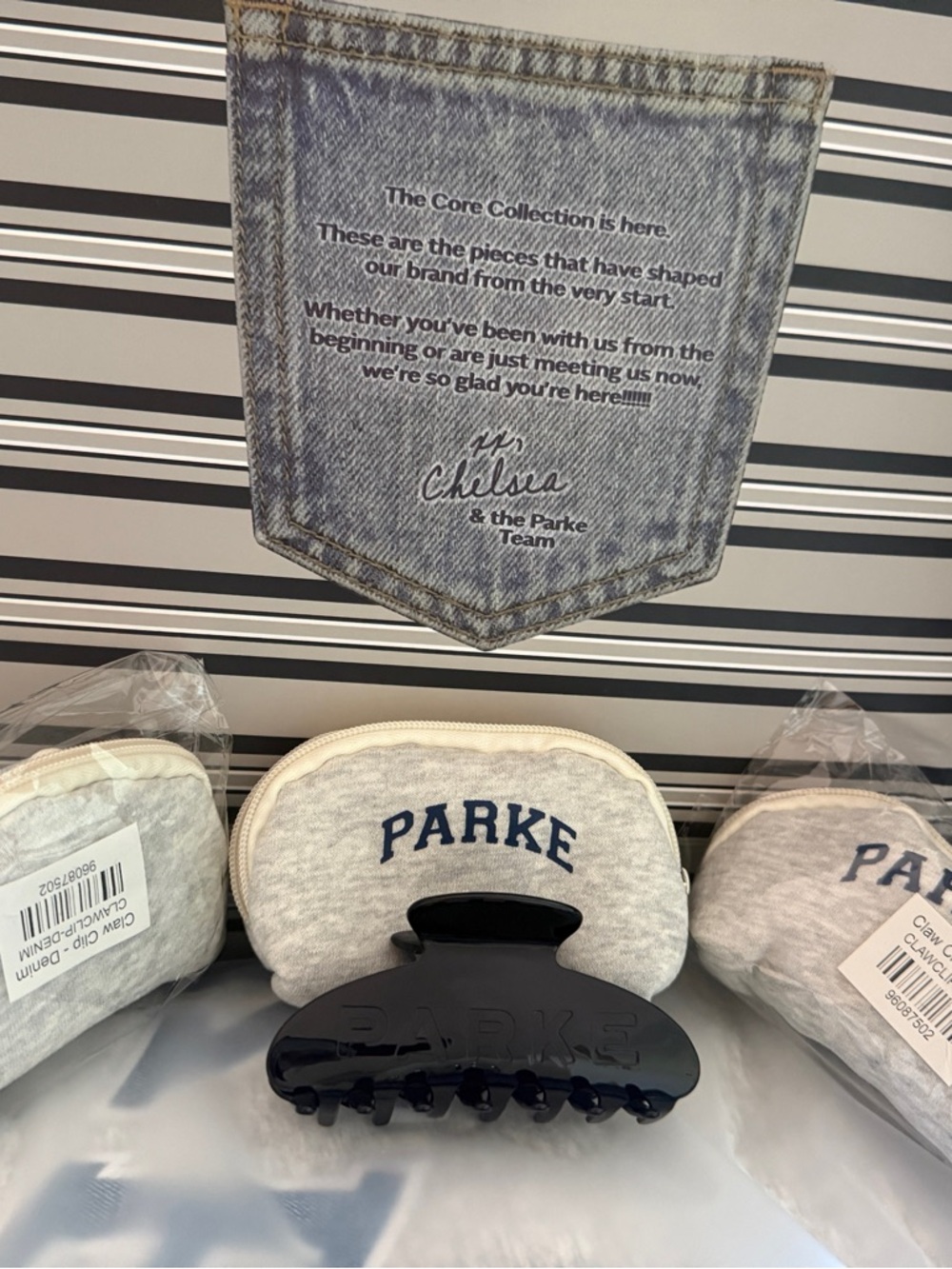 Parker Black Hair Claw Clip